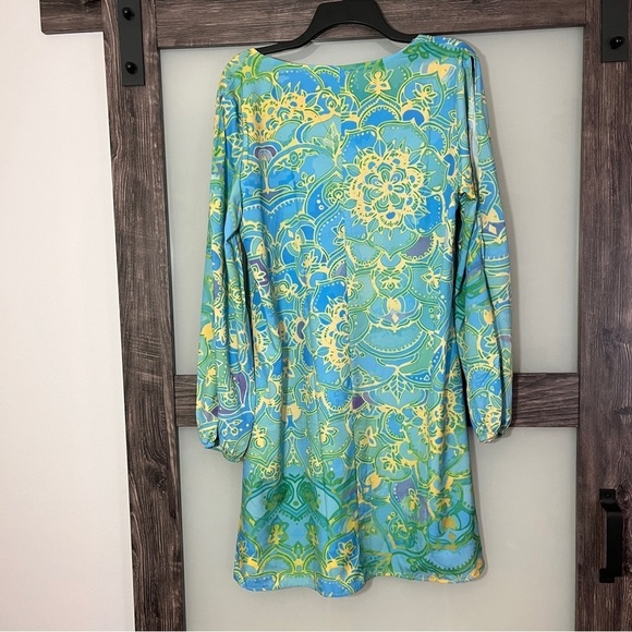 Beachy Longline Tunic with Elastic Cuffs and Double Arm Slits Women’s Size XL - Picture 4 of 5